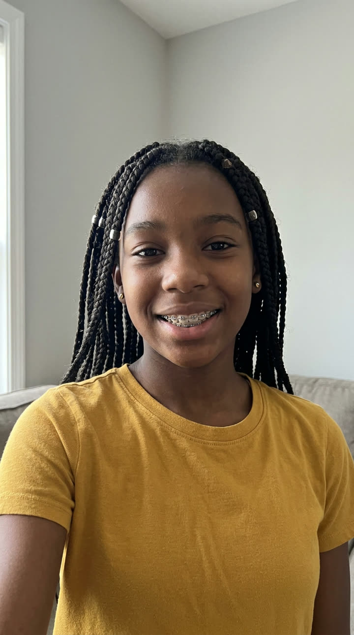 Input photo for School Photo example (AI-made person)