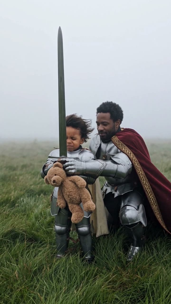 Baby Knight result made with AI