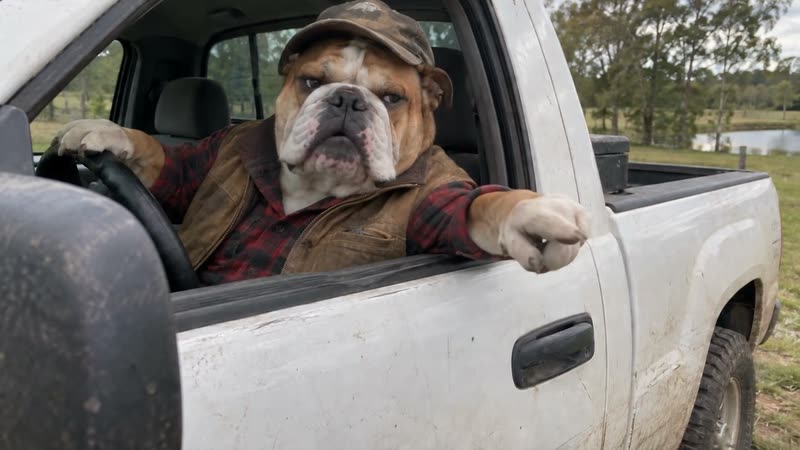 The original Hit the Road Dude bulldog Hit the Road Dude reel by @oddframeco