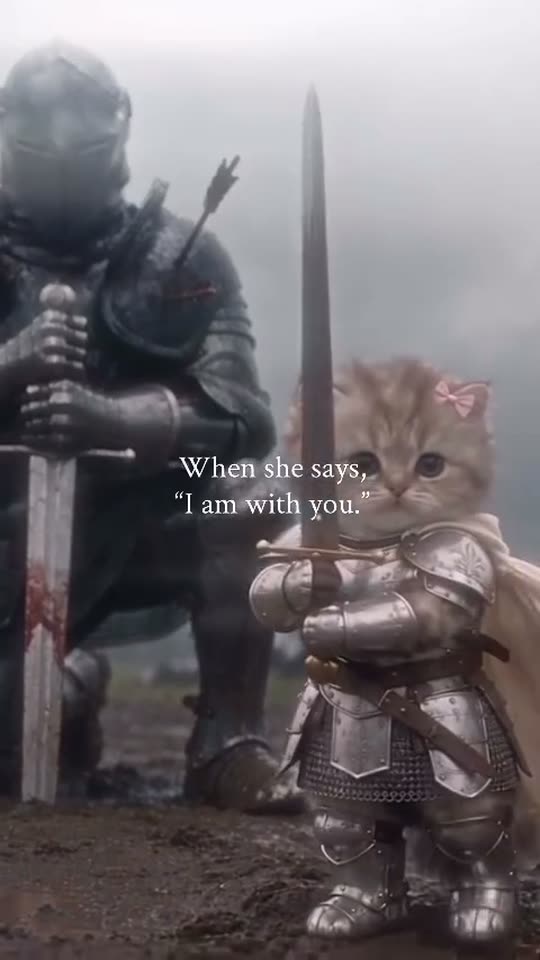 The original I am with you Knight Cat reel by @khruromm