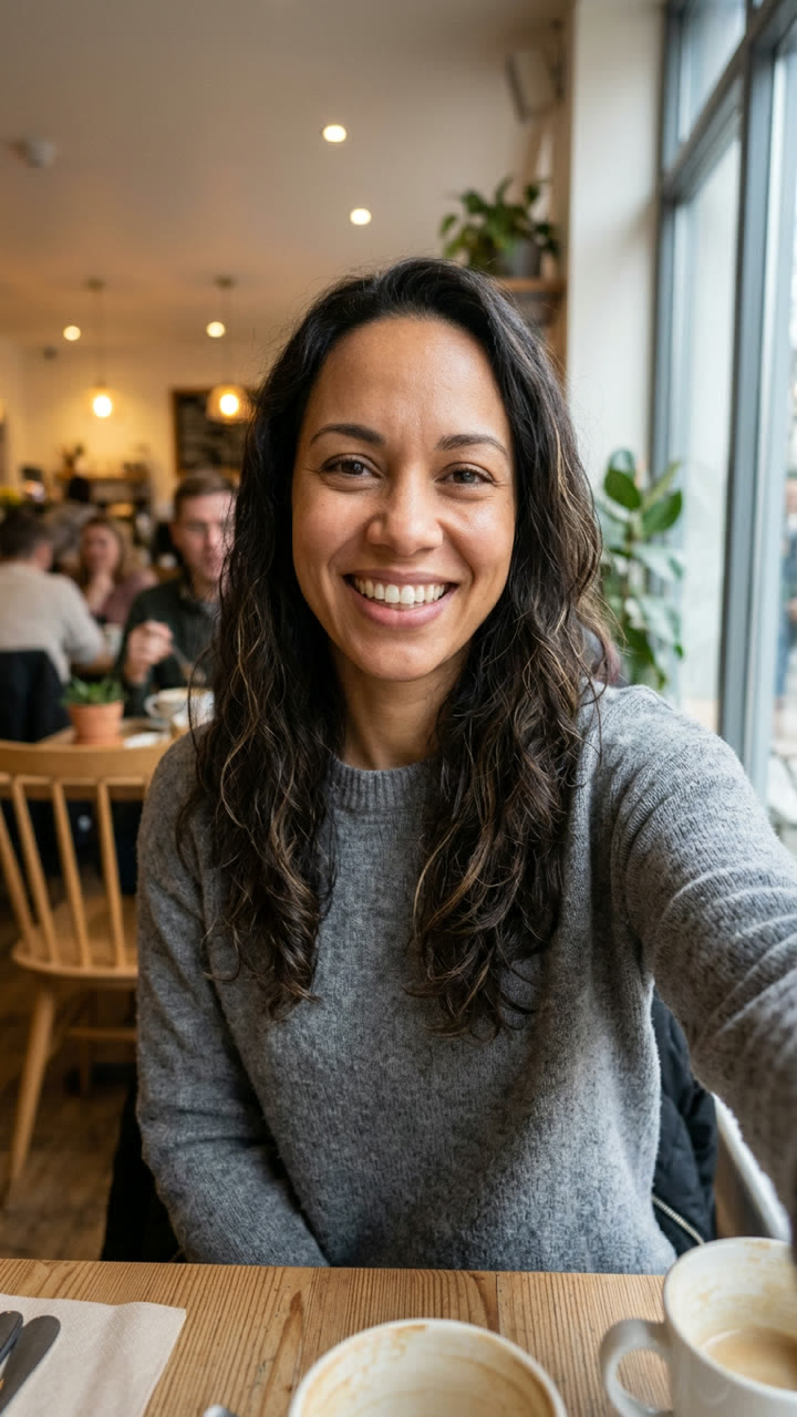 Input photo for Photogenic Filter example (AI-made person)