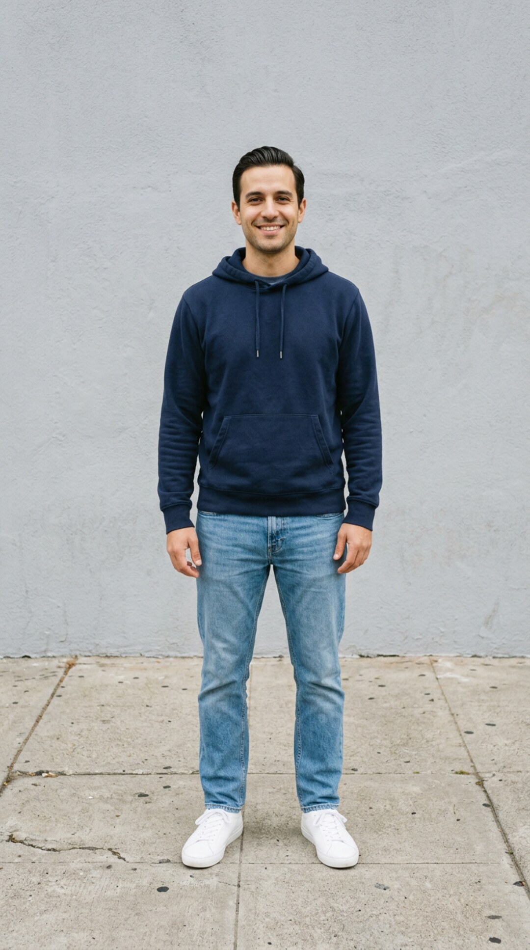 Input photo for Spooky Scary Skeletons example (AI-made person)