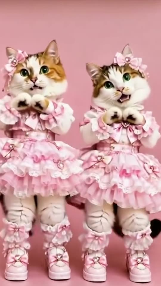 The original Tamagawa hand-heart cats Tamagawa Koi Dance reel by @kaichannel222